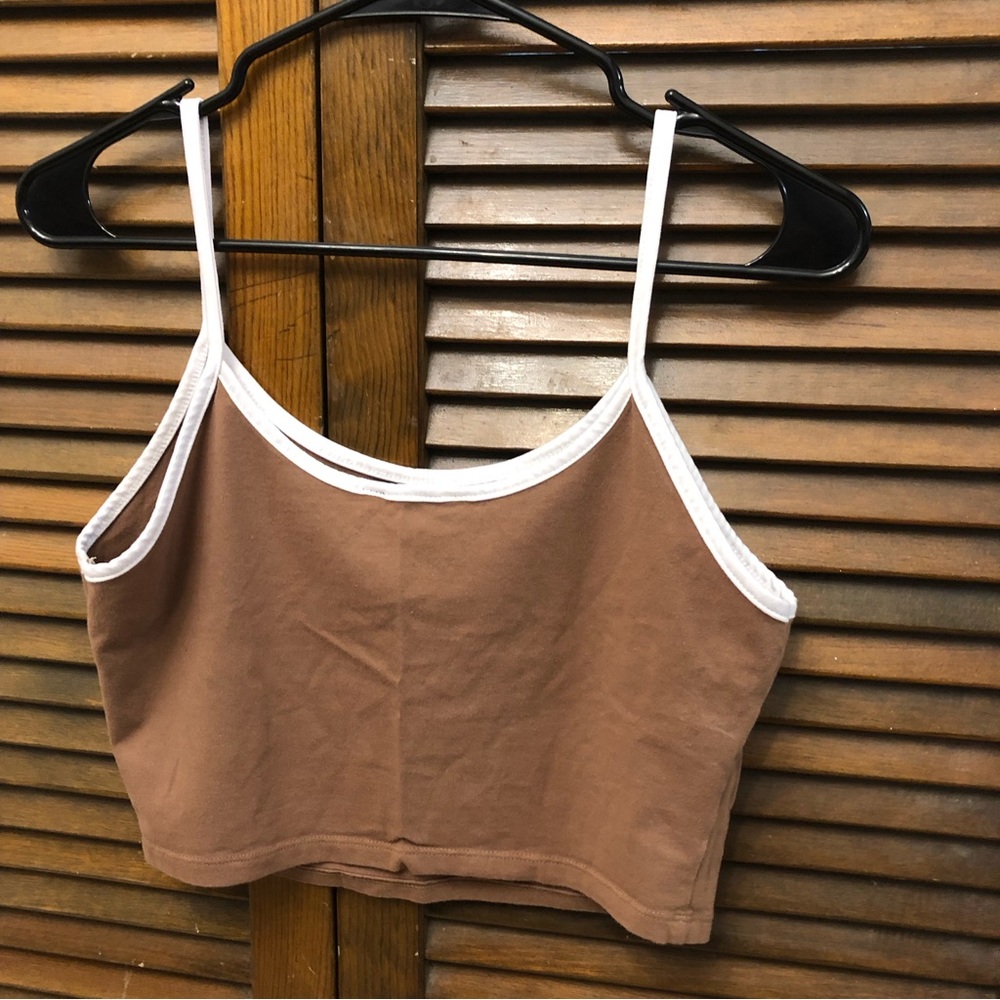 Brown Cropped Tank